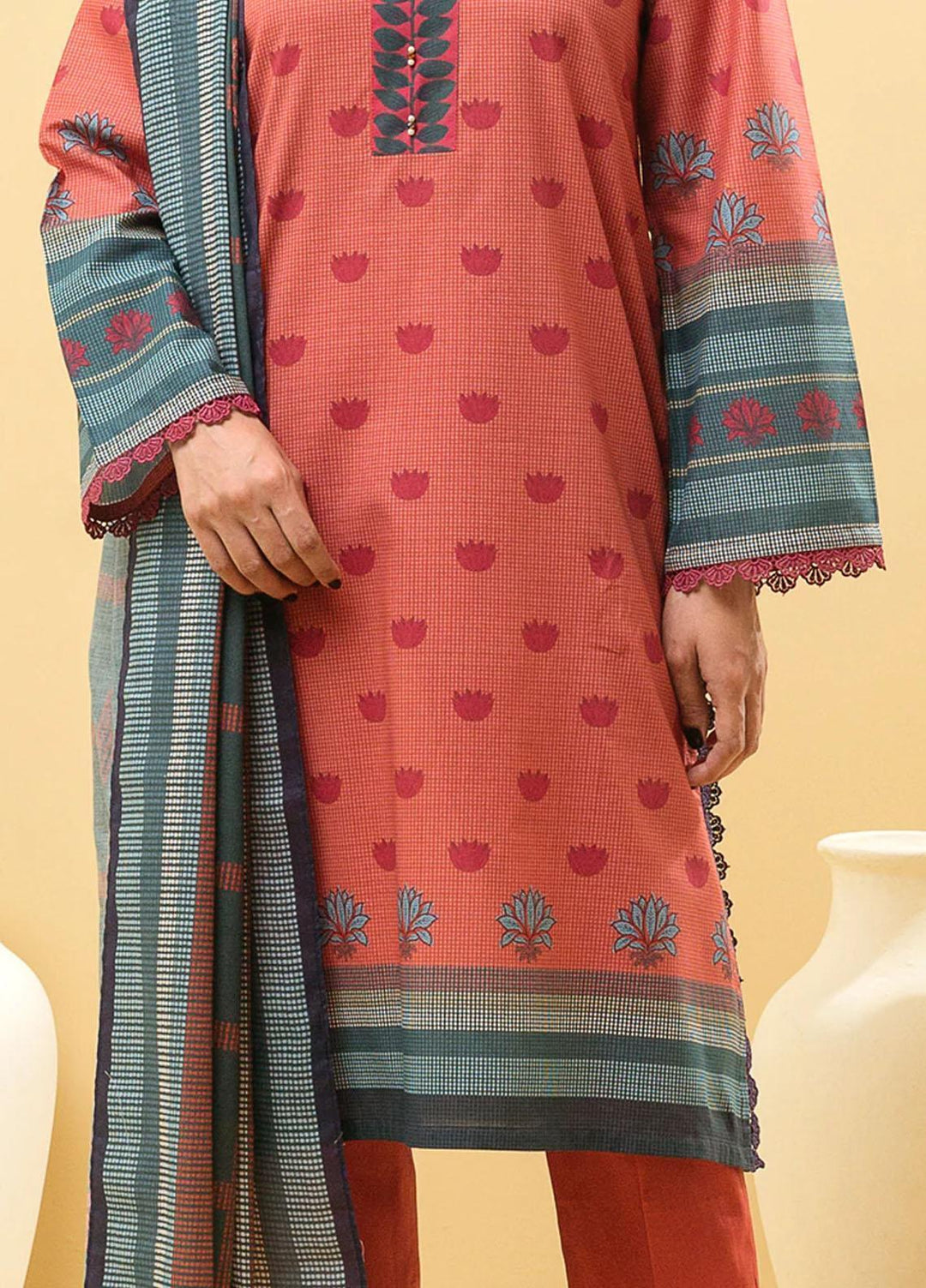 Morbagh by Beechtree Printed Lawn Suit Unstitched 2 Piece MRB22SS MB1S22U25 - Spring / Summer Collection