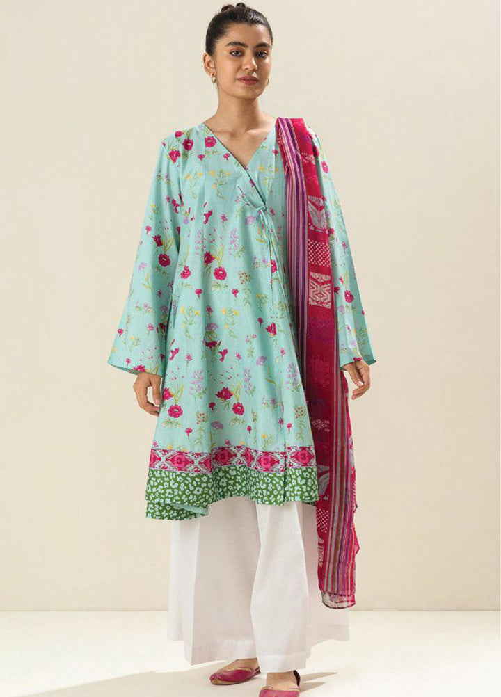 Morbagh by Beechtree Printed Lawn Suits Unstitched 2 Piece MRB23U MB4S23U20 Sprinkle Sky - Summer Collection