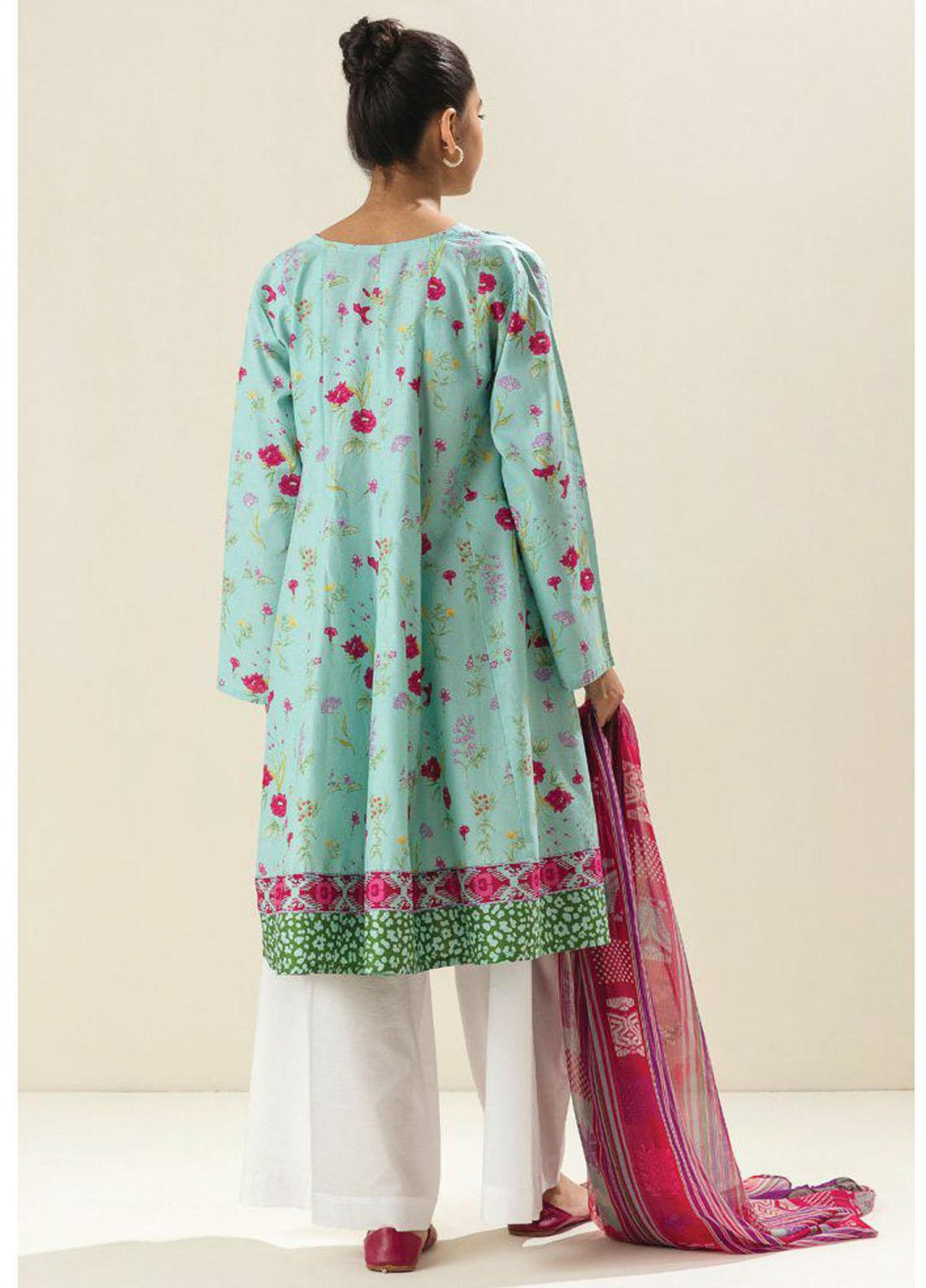 Morbagh by Beechtree Printed Lawn Suits Unstitched 2 Piece MRB23U MB4S23U20 Sprinkle Sky - Summer Collection