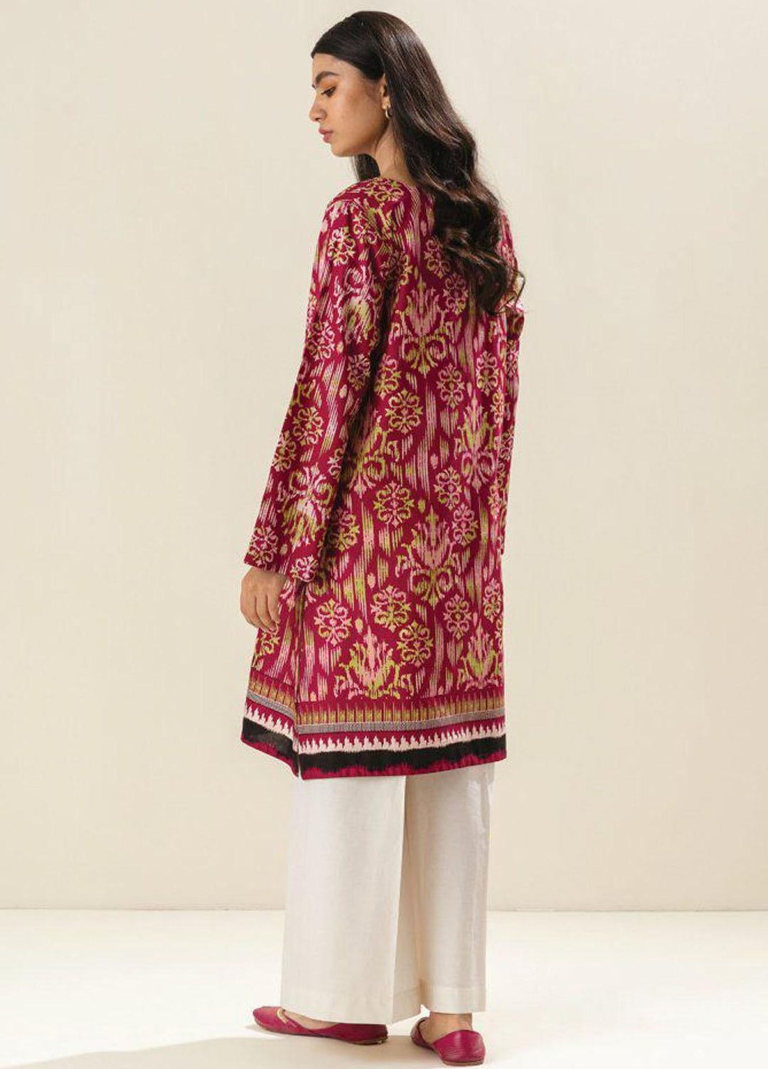 Morbagh by Beechtree Printed Lawn  Unstitched Kurties MRB23U MB4S23U49 Lovebirds Nest - Summer Collection