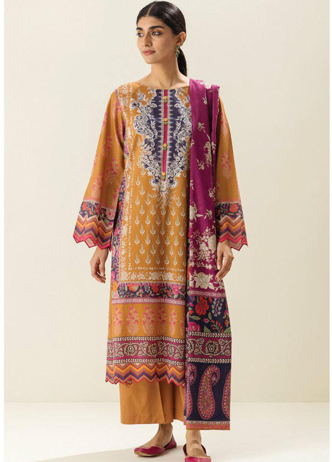 Morbagh by Beechtree Printed Lawn Suits Unstitched 3 Piece MRB23-S2 MB3S23U32 - Summer Collection