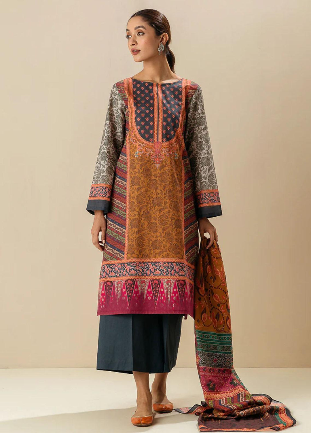 Morbagh by Beechtree Printed Lawn Suits Unstitched 3 Piece MRB23-S2 MB2S23U35 - Summer Collection