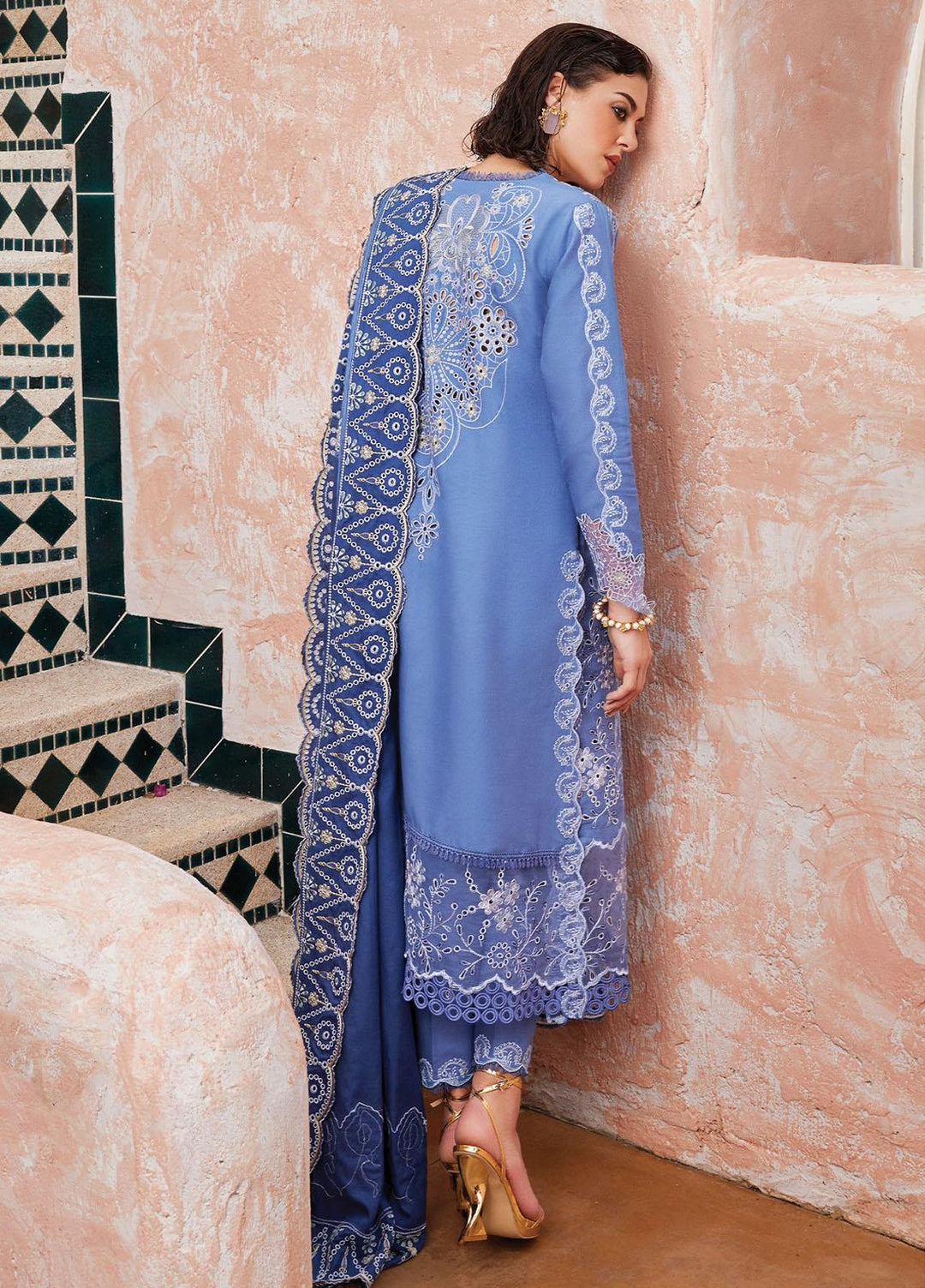 Moroccan Dream By Mushq Embroidered  Suits Unstitched 3 Piece MQ23MD MNW-02 Latifah - Winter Collection