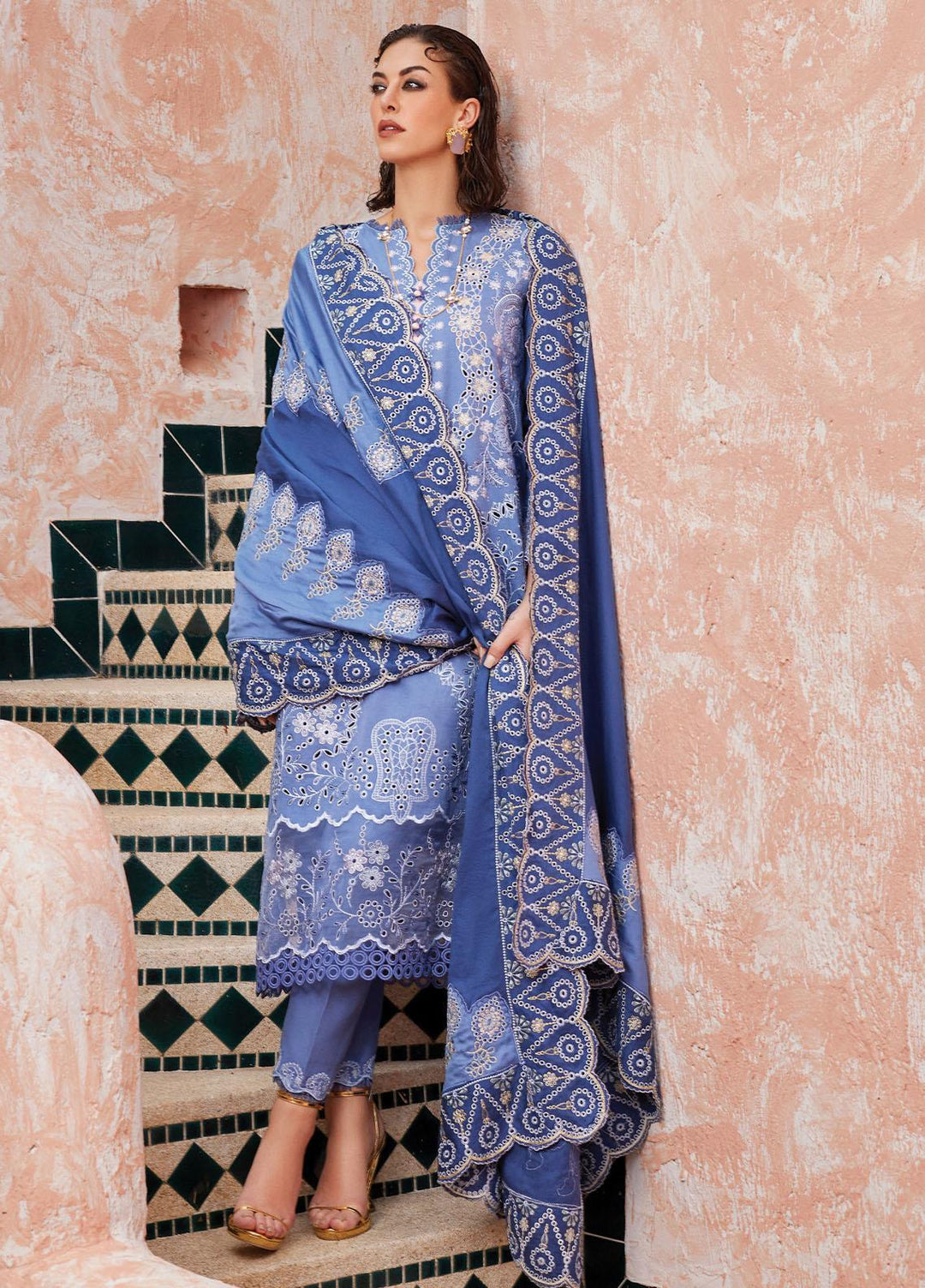 Moroccan Dream By Mushq Embroidered  Suits Unstitched 3 Piece MQ23MD MNW-02 Latifah - Winter Collection