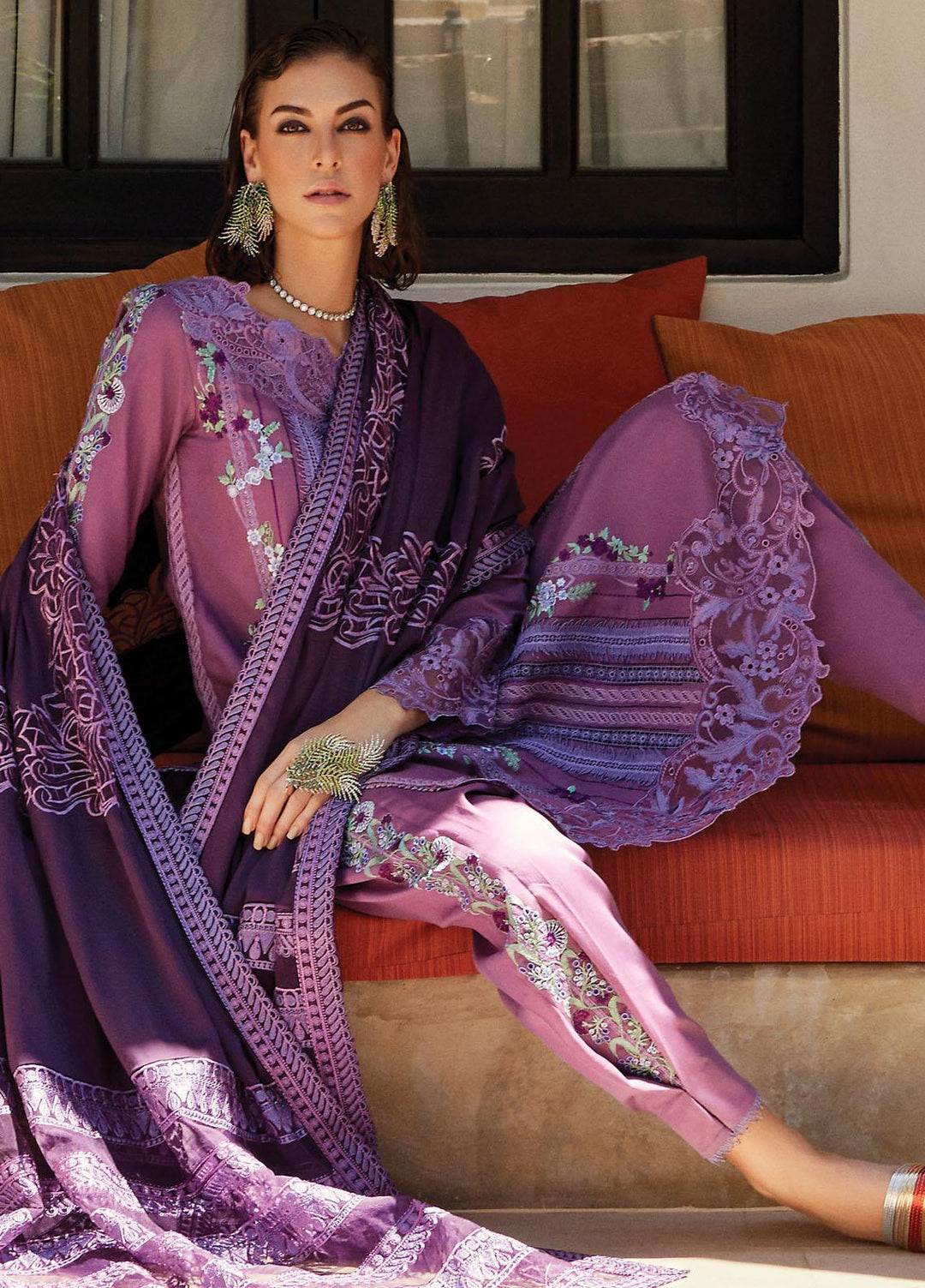 Moroccan Dream By Mushq Embroidered  Suits Unstitched 3 Piece MQ23MD MNW-03 Nour - Winter Collection