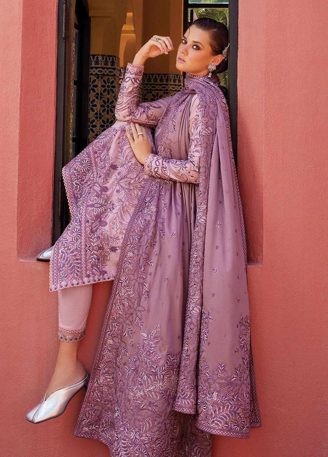 Moroccan Dream By Mushq Embroidered  Suits Unstitched 3 Piece MQ23MD MNW-07 Safaa - Winter Collection