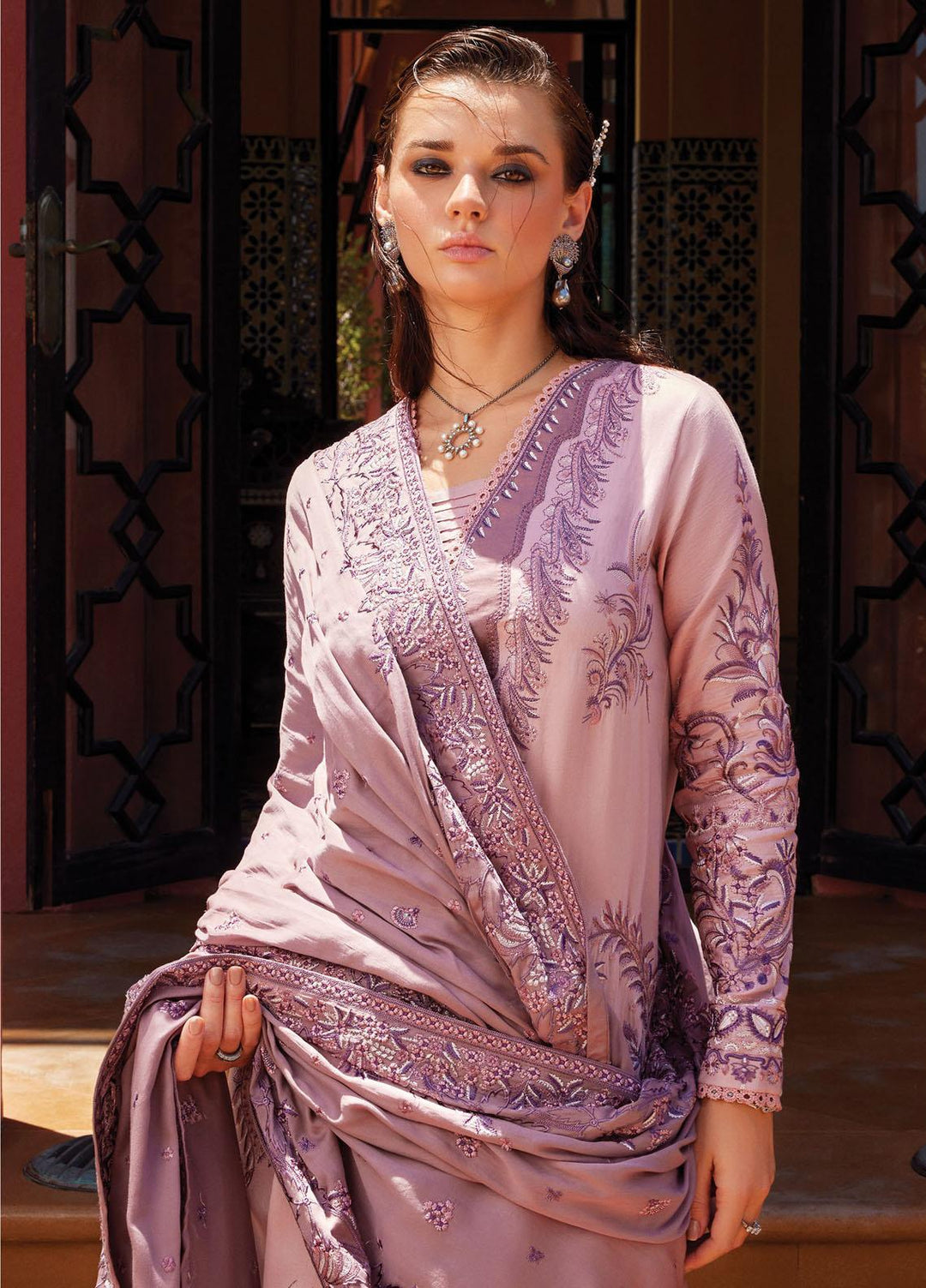 Moroccan Dream By Mushq Embroidered  Suits Unstitched 3 Piece MQ23MD MNW-07 Safaa - Winter Collection
