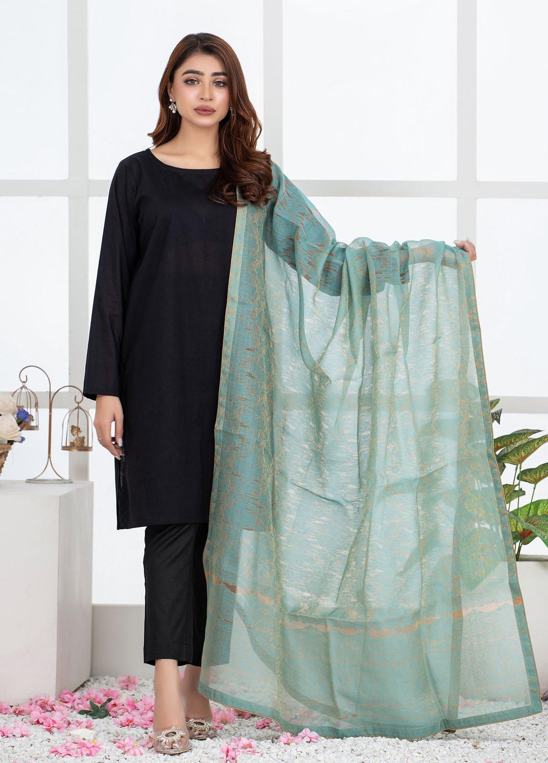 Mosaic  Jacquard  Dupatta JD-02 5201 - Jacquard Dupatta