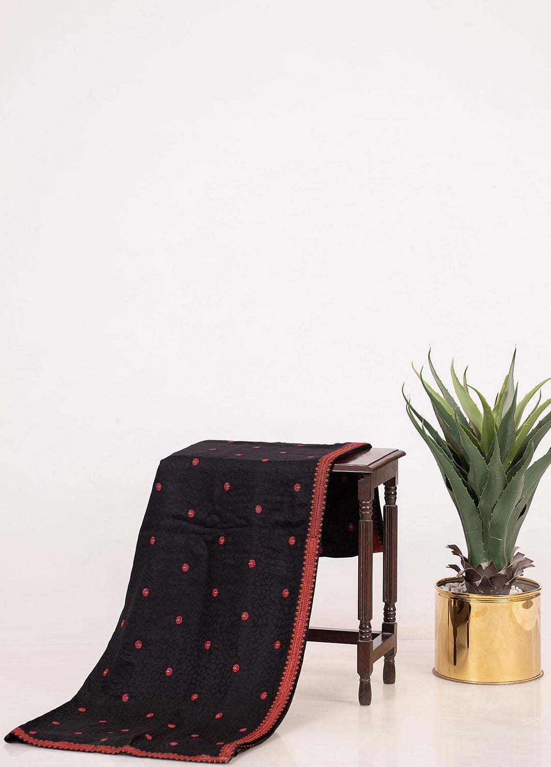 Mosaic Embroidered   Shawl MS21LS MS-07 - Luxury Shawls