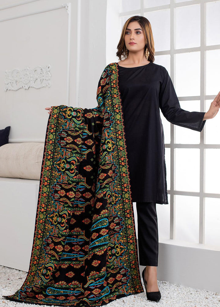 Mosaic Embroidered   Shawl MS21LS MS-11 - Luxury Shawls