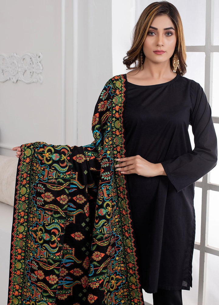 Mosaic Embroidered   Shawl MS21LS MS-11 - Luxury Shawls