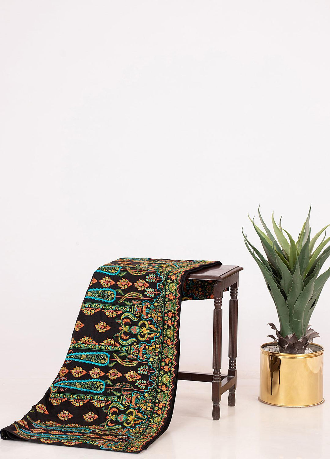 Mosaic Embroidered   Shawl MS21LS MS-11 - Luxury Shawls