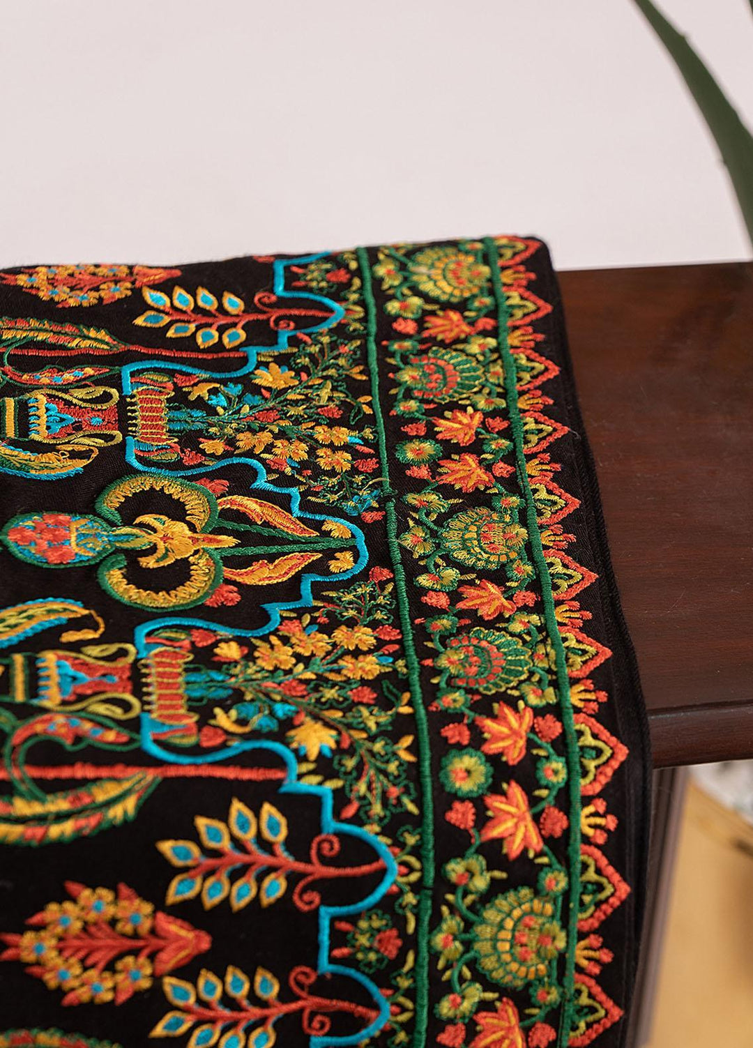 Mosaic Embroidered   Shawl MS21LS MS-11 - Luxury Shawls