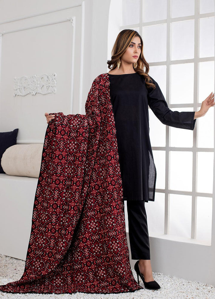 Mosaic Embroidered   Shawl MS21LS MS-12 - Luxury Shawls