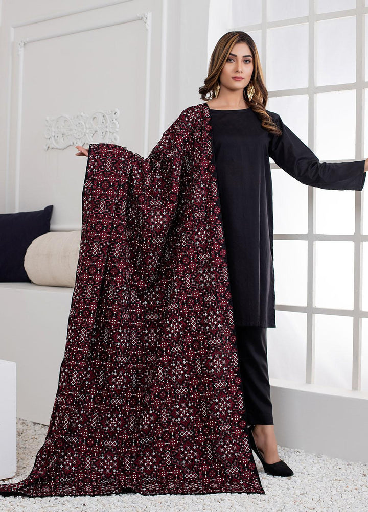 Mosaic Embroidered   Shawl MS21LS MS-13 - Luxury Shawls