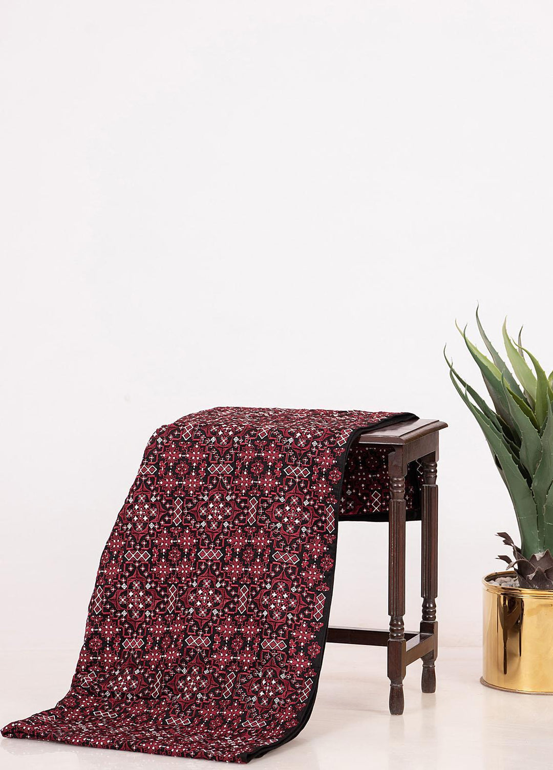 Mosaic Embroidered   Shawl MS21LS MS-13 - Luxury Shawls