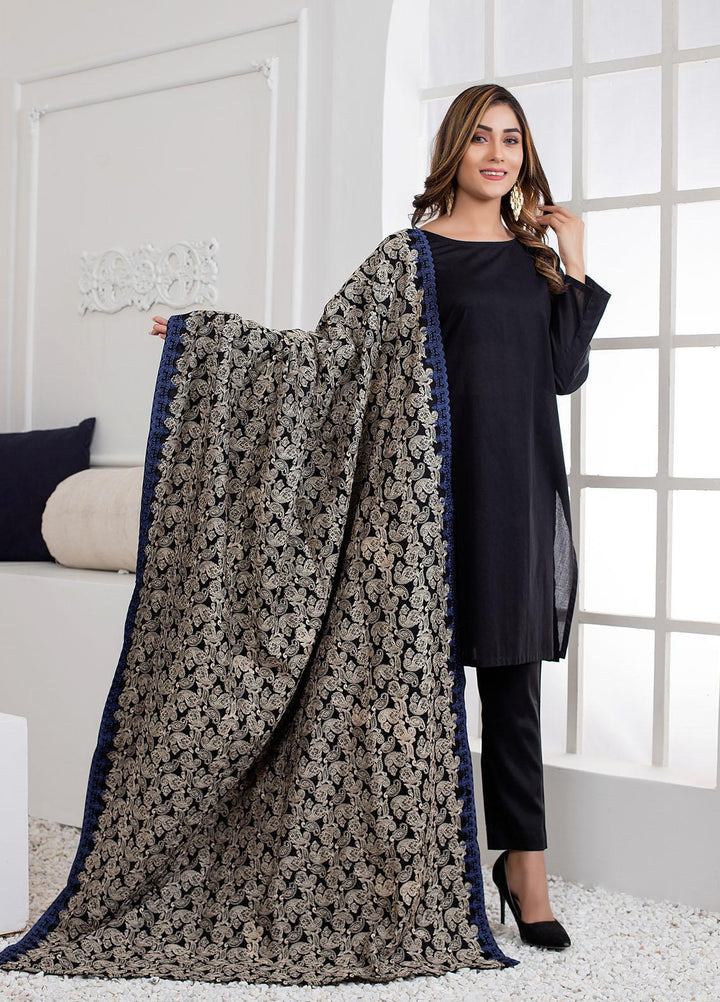 Mosaic Embroidered   Shawl MS21LS MS-14 - Luxury Shawls