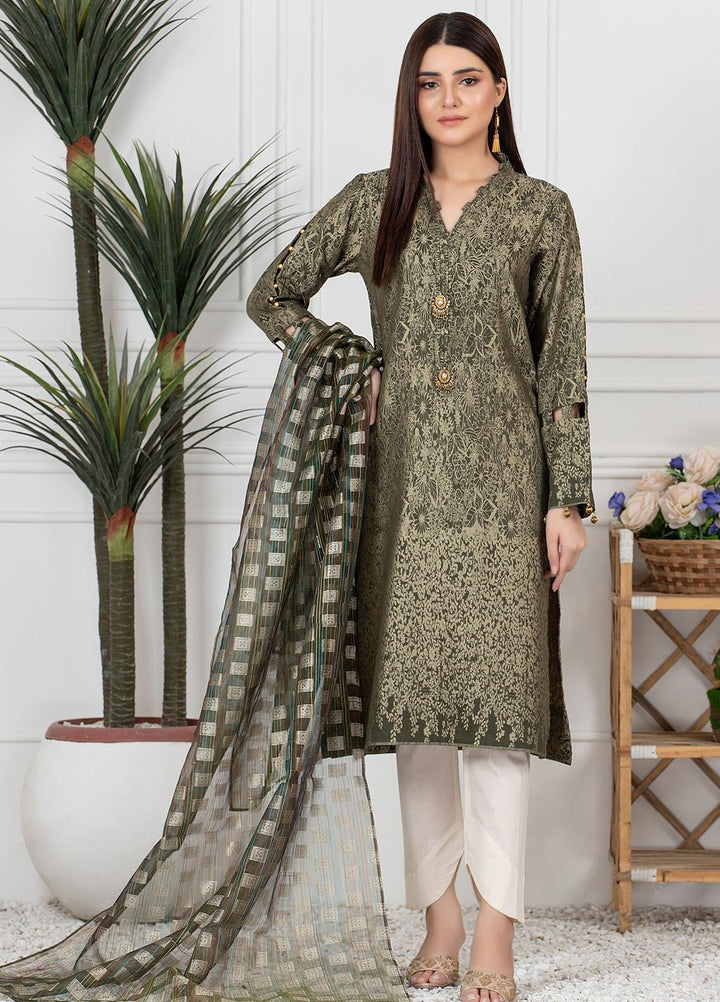 Mosaic Casual Pret  Cotton Jacquard 3 Piece BANARSI