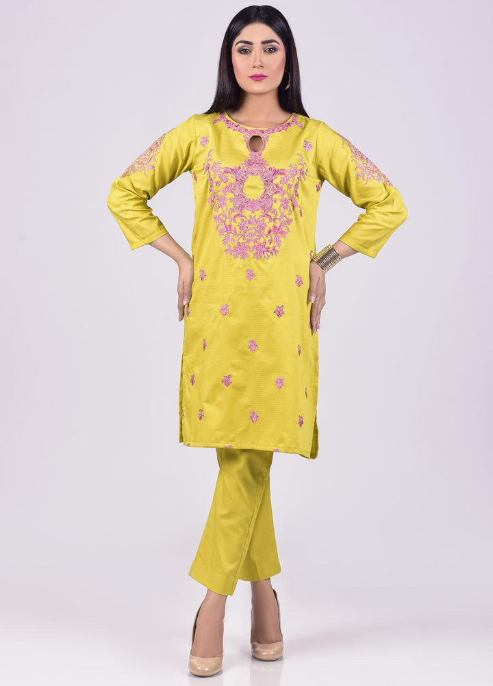Mosaic Embroidered Jacquard Stitched 2 Piece Suit D-5701