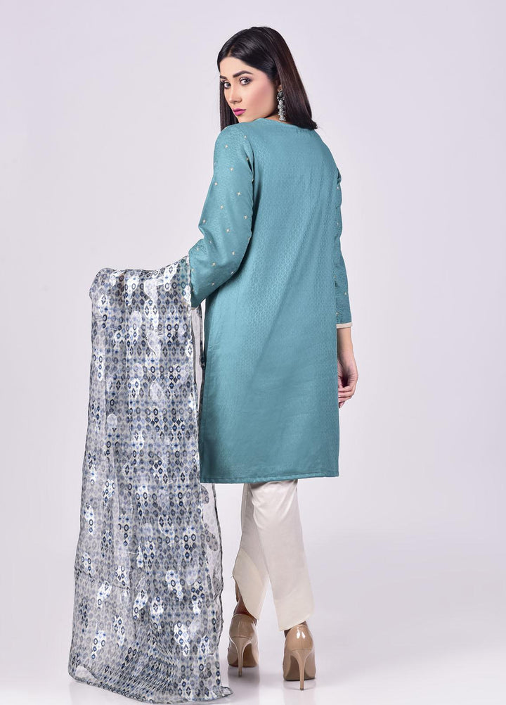 Mosaic Embroidered Jacquard Stitched 3 Piece Suit D-6101