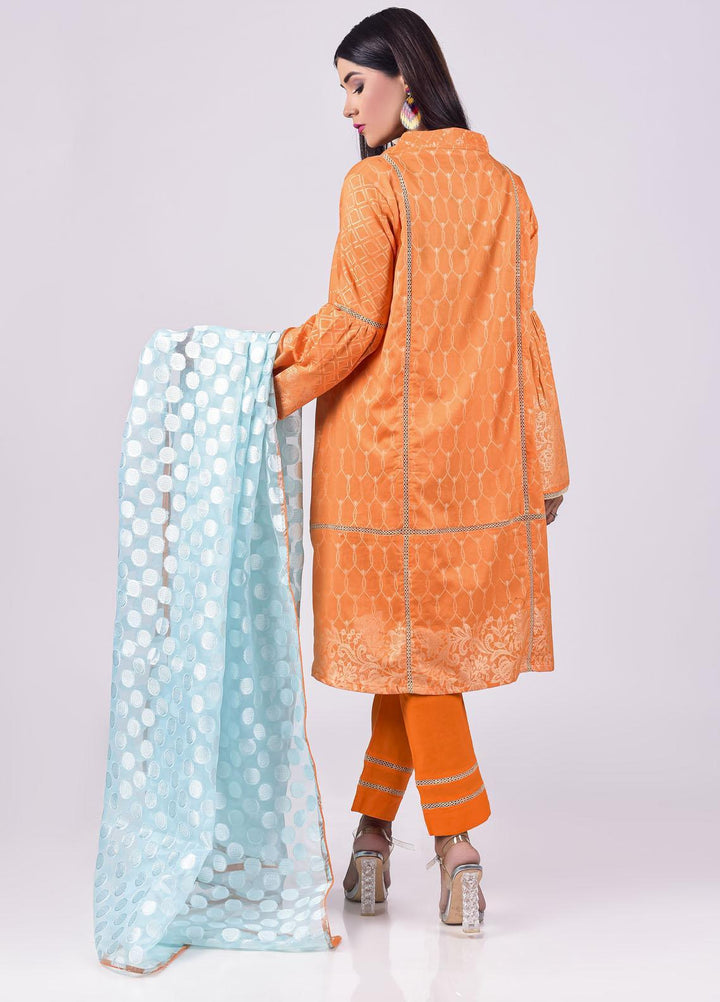 Mosaic Embroidered Jacquard Stitched 3 Piece Suit D-6201