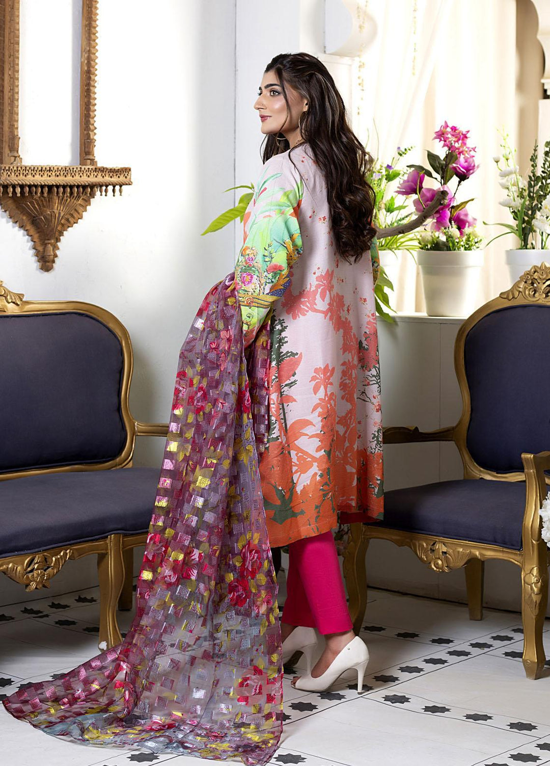 Mosaic Ready to Wear Printed Cotton 3 Piece Suit MS22RWP 111041 WEBBING