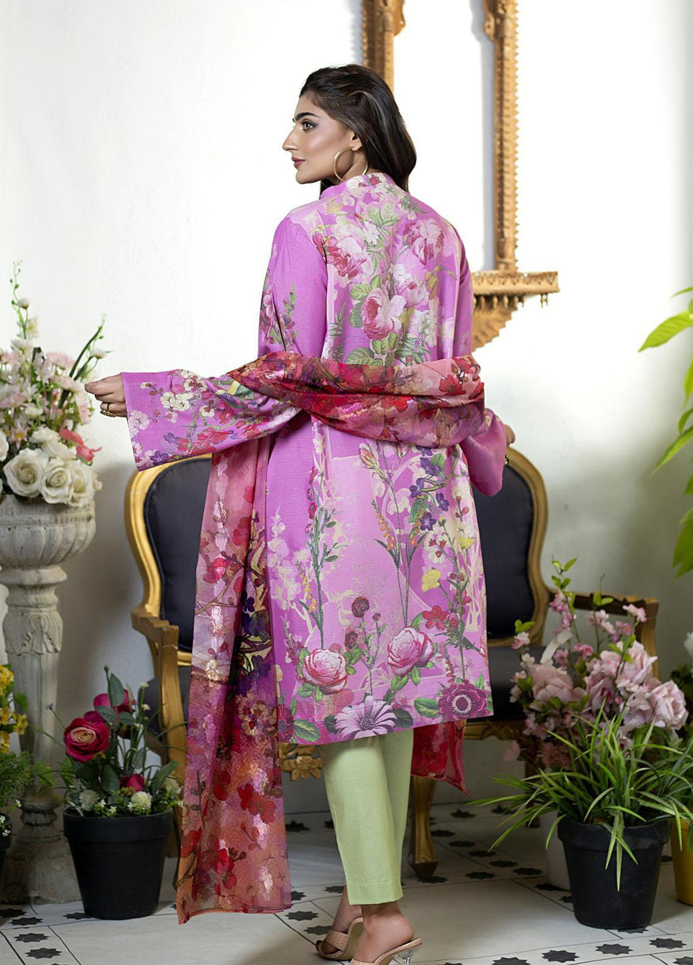Mosaic Ready to Wear Printed Cotton 3 Piece Suit MS22RWP 111043 MOONLIGHT
