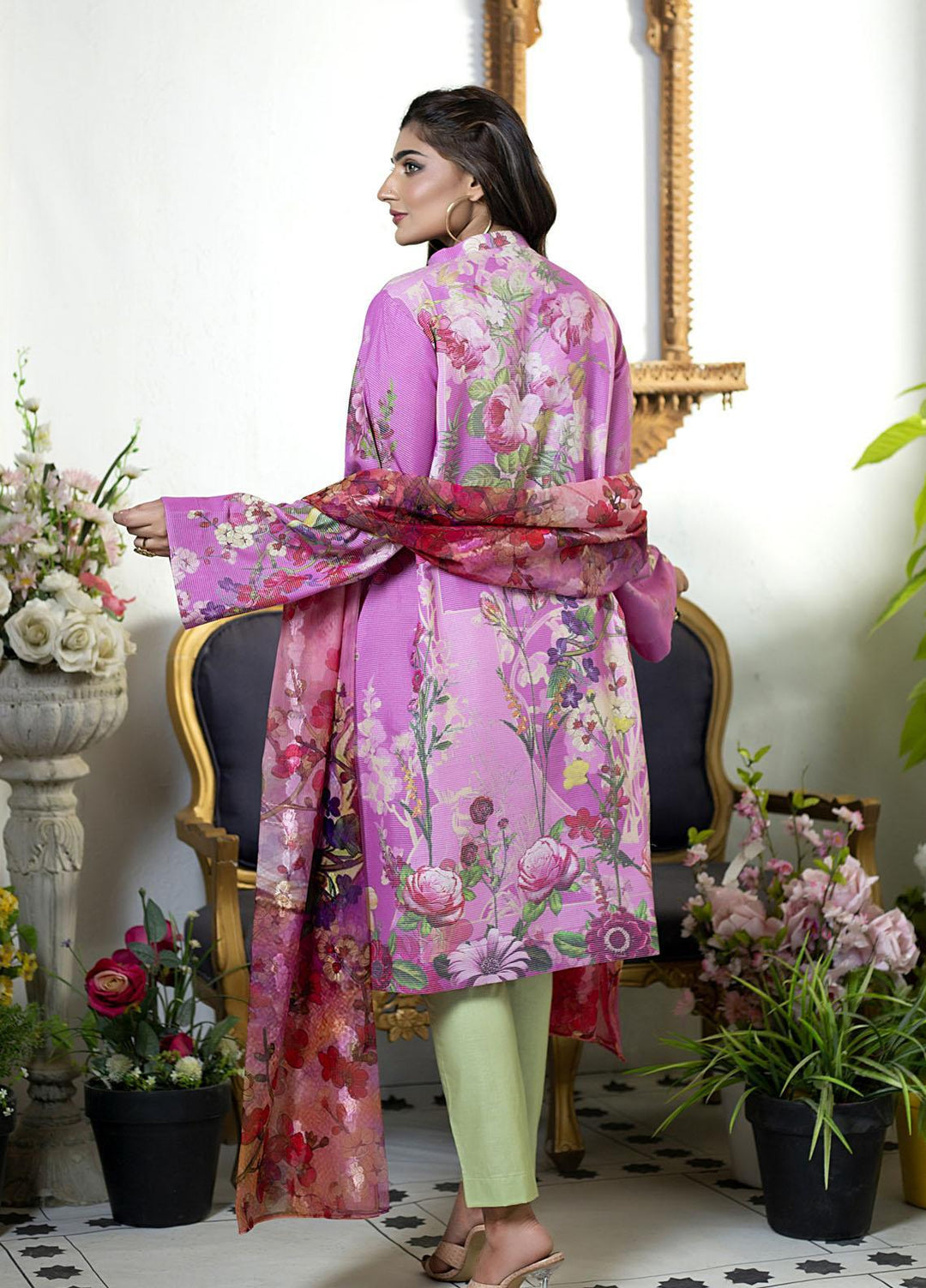 Mosaic Ready to Wear Printed Cotton 3 Piece Suit MS22RWP 111043 MOONLIGHT