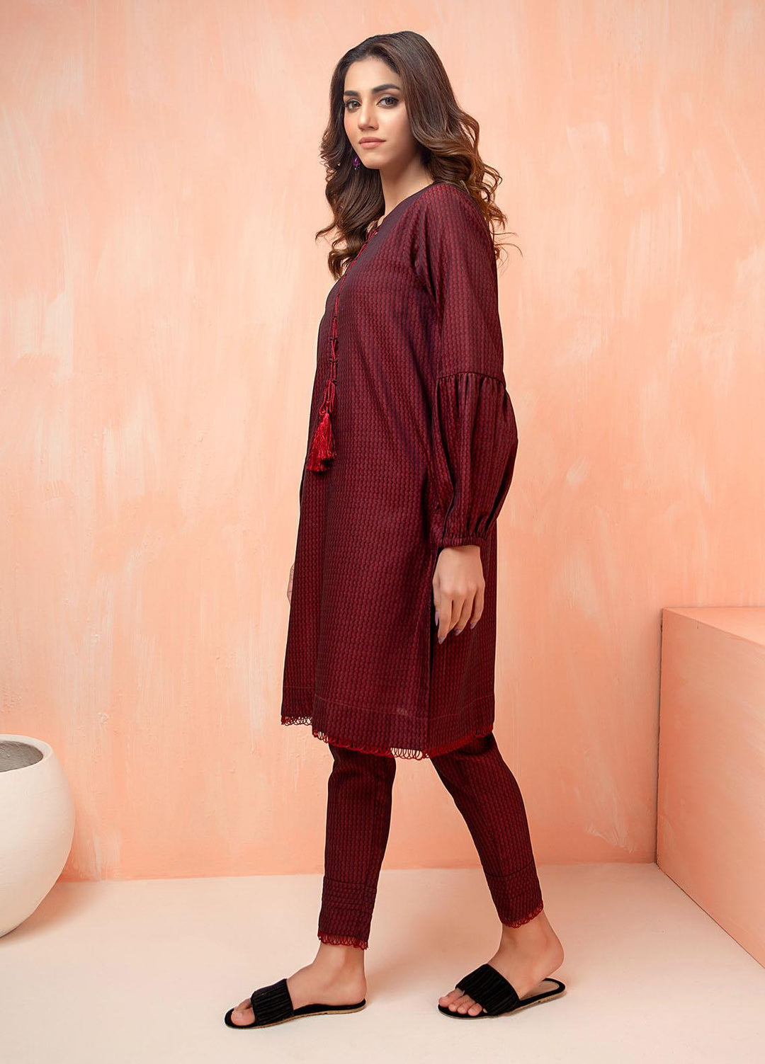 Mosaic Casual Pret   2 Piece Suit MS22SP RED