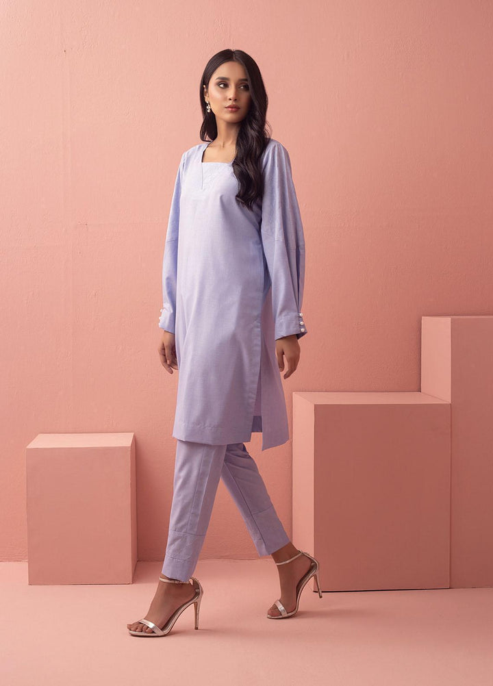 Mosaic Casual Pret  Cotton 2 Piece Suit MS22SP-2 111054 CERULEAN