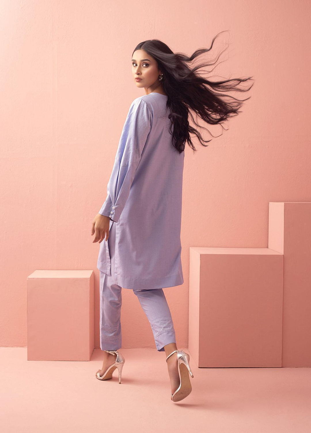 Mosaic Casual Pret  Cotton 2 Piece Suit MS22SP-2 111054 CERULEAN
