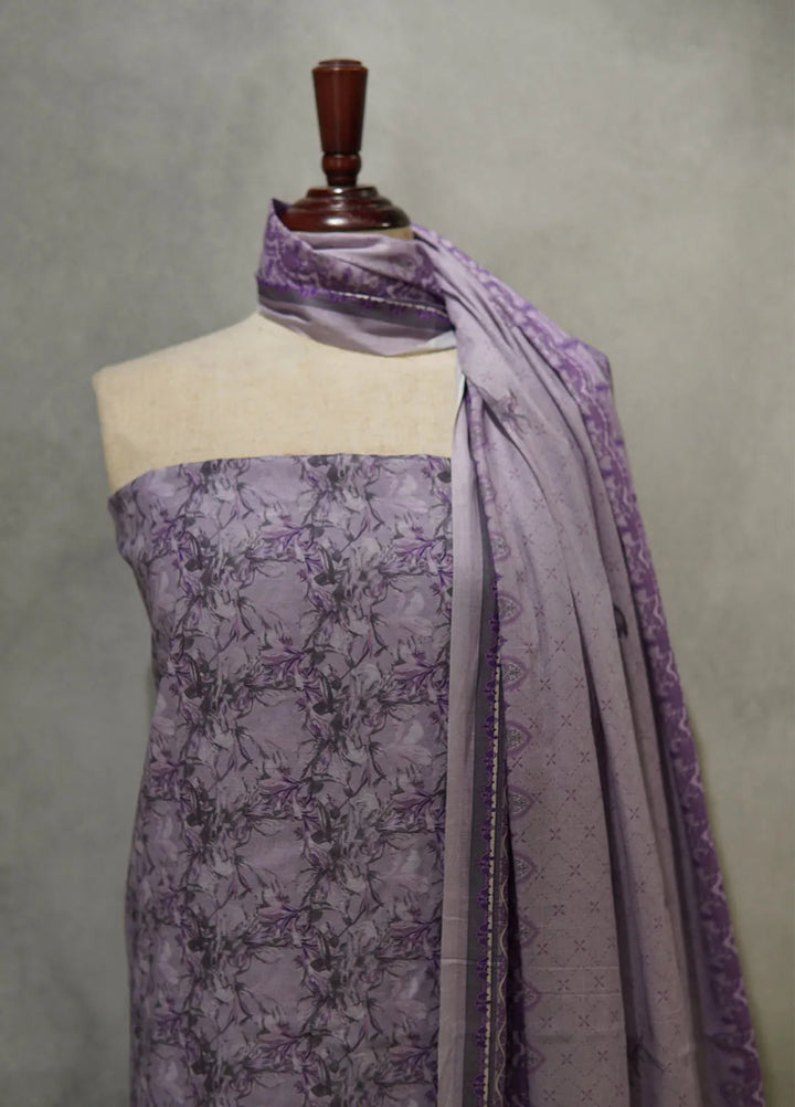 Mother By Bin Saeed Printed Lawn Suit Unstitched 3 Piece BS24M D-539 - Summer Collection