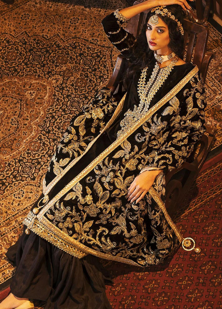 Motifz Embroidered Velvet Suits Unstitched 3 Piece MT22FV 3166 ANJUMAN - Luxury Festive Collection
