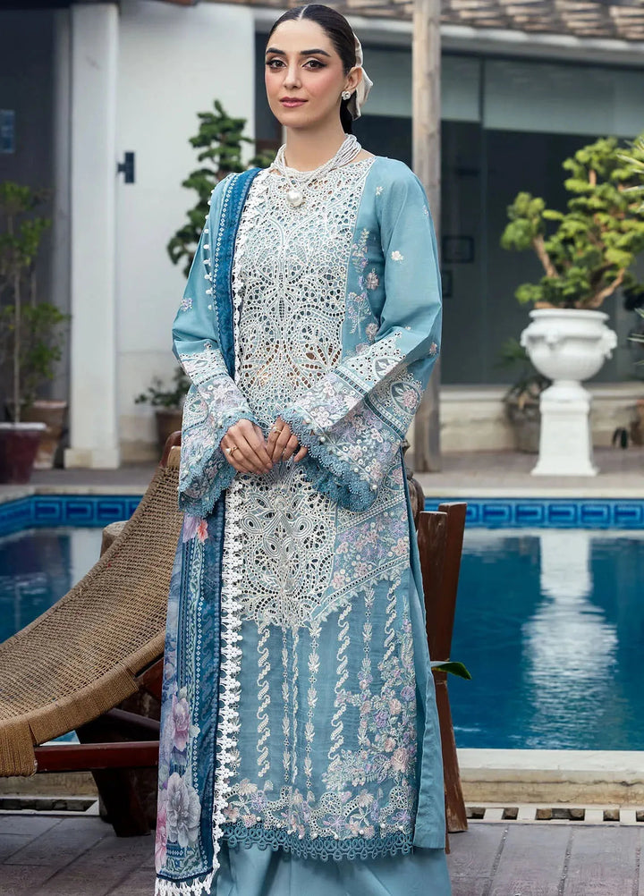 Motifz Embroidered Lawn Suit Unstitched 3 Piece MT25PL 5301 - Summer Collection