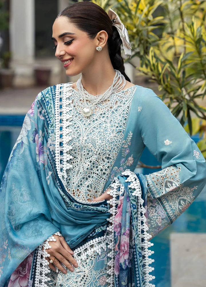 Motifz Embroidered Lawn Suit Unstitched 3 Piece MT25PL 5301 - Summer Collection