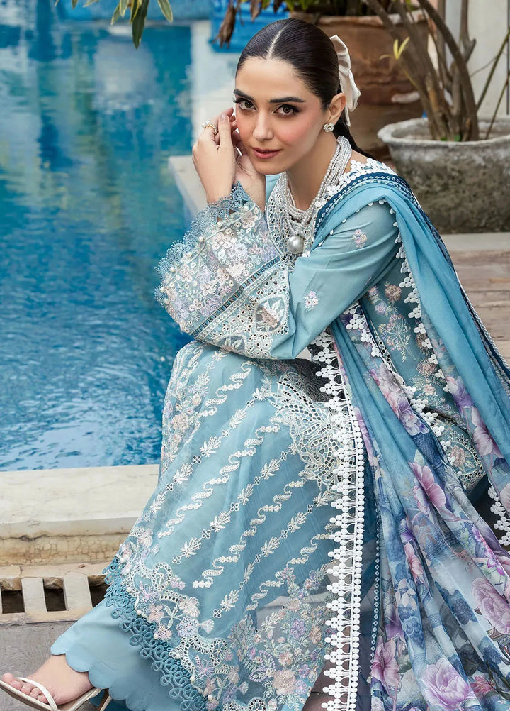 Motifz Embroidered Lawn Suit Unstitched 3 Piece MT25PL 5301 - Summer Collection