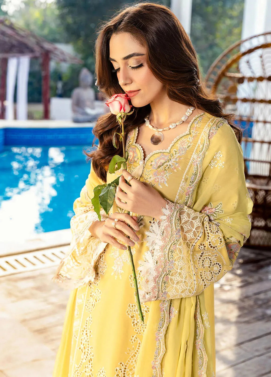 Motifz Embroidered Lawn Suit Unstitched 3 Piece MT25PL 5307 - Summer Collection