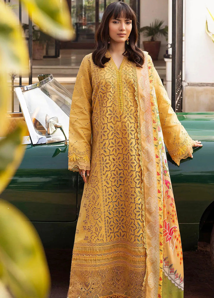 Motifz Embroidered Lawn Suit Unstitched 3 Piece MT25PL 5323 - Summer Collection