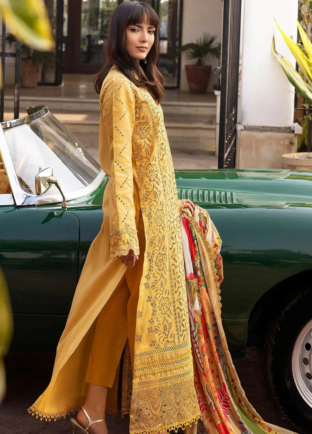 Motifz Embroidered Lawn Suit Unstitched 3 Piece MT25PL 5323 - Summer Collection