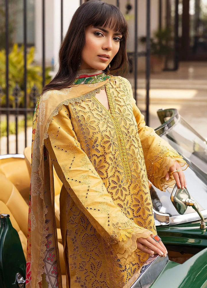 Motifz Embroidered Lawn Suit Unstitched 3 Piece MT25PL 5323 - Summer Collection