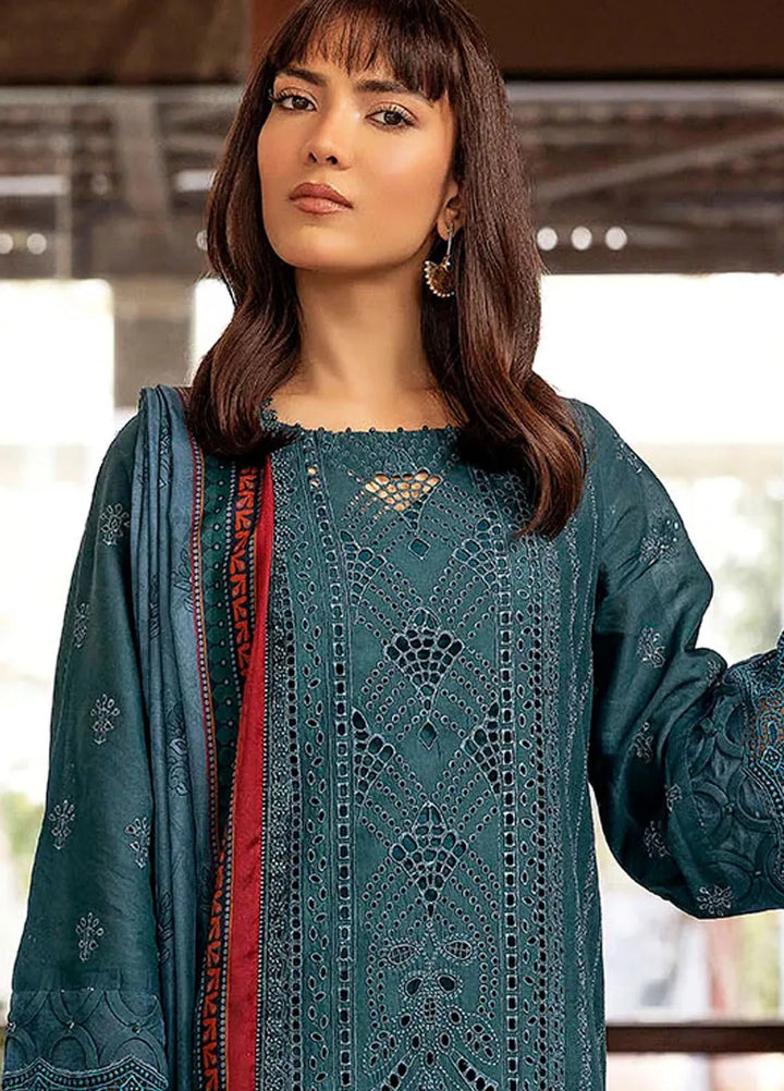Motifz Embroidered Lawn Suit Unstitched 3 Piece MT25PL 5327 - Summer Collection