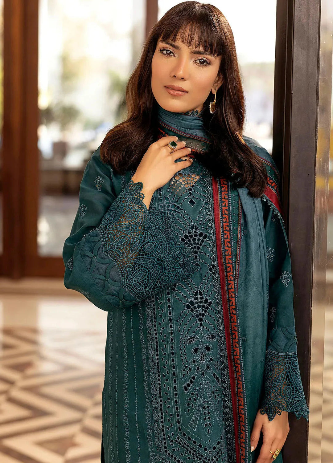 Motifz Embroidered Lawn Suit Unstitched 3 Piece MT25PL 5327 - Summer Collection
