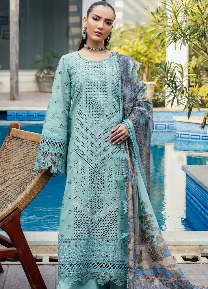 Motifz Embroidered Lawn Suit Unstitched 3 Piece MT25PL 5328 - Summer Collection