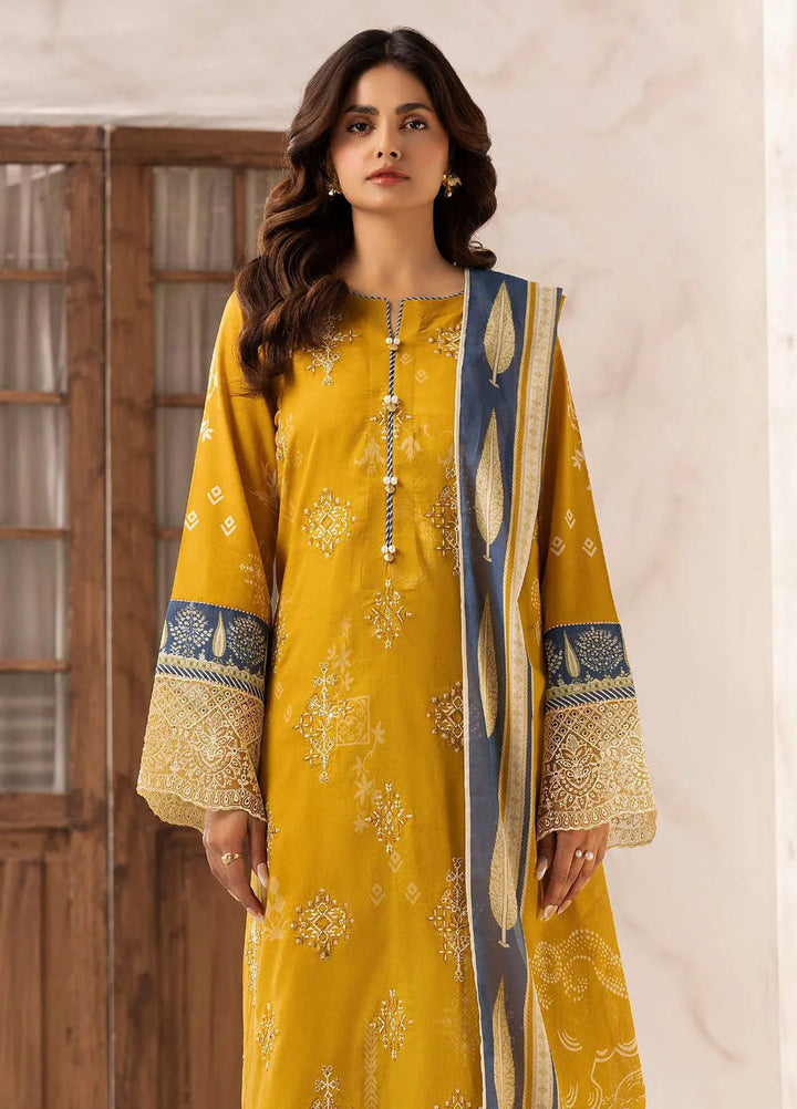 Motifz Embroidered Lawn Suits Unstitched 3 Piece 5416 Uswa - Summer Collection