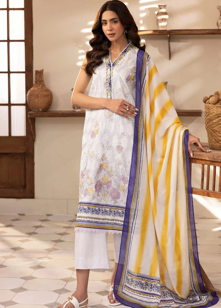 Motifz Embroidered Lawn Suits Unstitched 3 Piece 5422 Mabel - Summer Collection