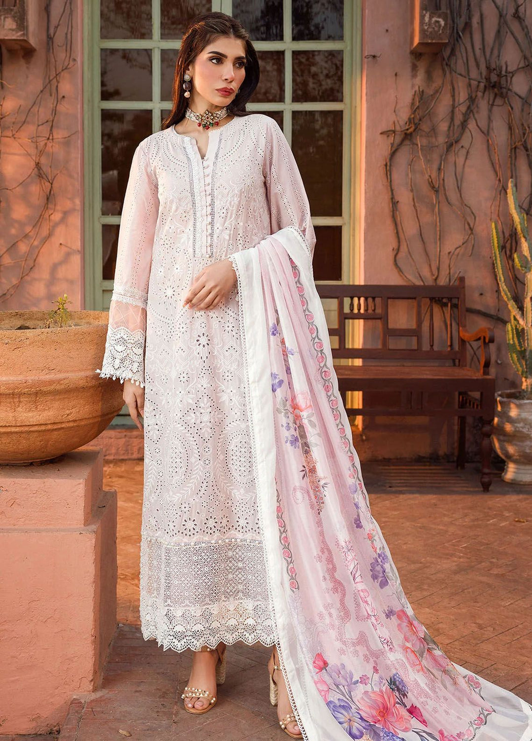 Motifz Embroidered Lawn Suits Unstitched 3 Piece MT24P2 4431-Afreen - Summer Collection