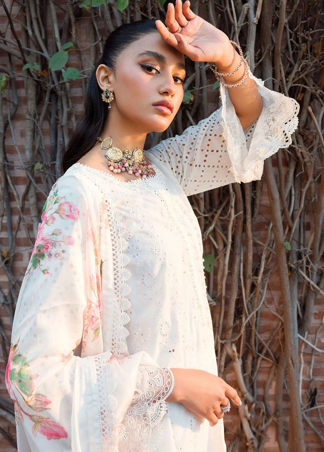 Motifz Embroidered Lawn Suits Unstitched 3 Piece MT24P2 4436-Rukaiyah - Summer Collection