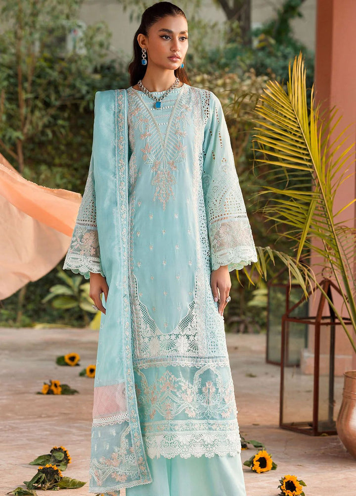 Motifz Embroidered Lawn Suits Unstitched 3 Piece MT24P2 4438-Zohra - Summer Collection