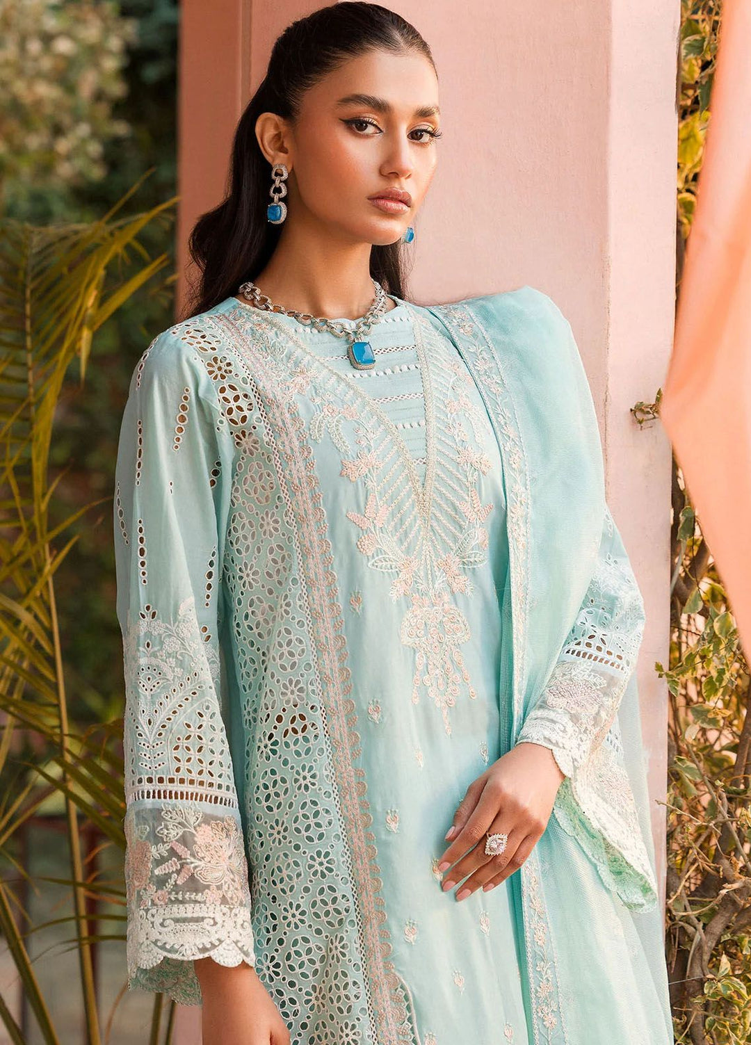Motifz Embroidered Lawn Suits Unstitched 3 Piece MT24P2 4438-Zohra - Summer Collection