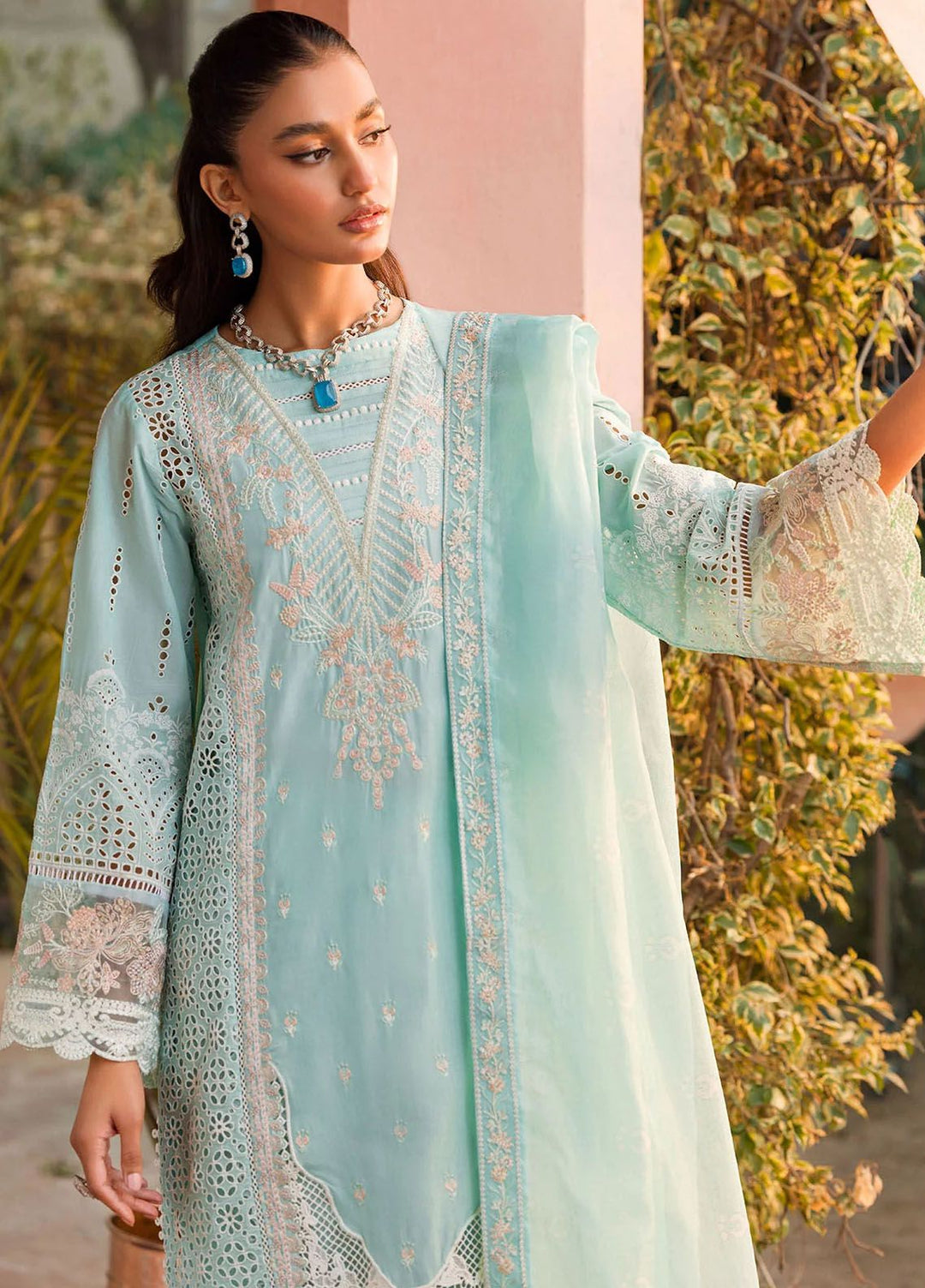 Motifz Embroidered Lawn Suits Unstitched 3 Piece MT24P2 4438-Zohra - Summer Collection